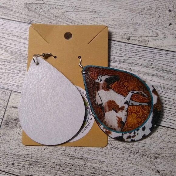 Wild Pony Teardrop Earrings - Picture 3 of 3